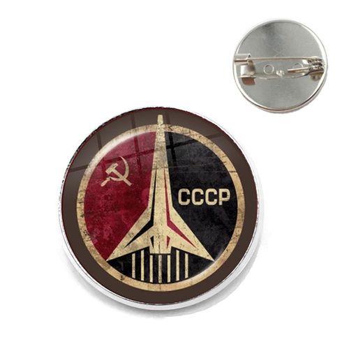 Broches Sunin Lénine De L'urss Soviétique, Classique, Étoile Rouge, Marteau, Faucille, Emblème Du Communisme, Cabochon En Verre Cccp, Épingles De Collier, Cadeau De Bijoux