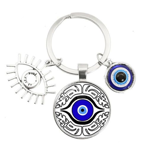 Porte-Clés Turc Evil Eye, Porte-Clés Créatif, Amulette, Nazar Evil Eye Charms, Porte-Clés Porte-Clés, Verre, Avant, Bijoux Faits À La Main, Bleu