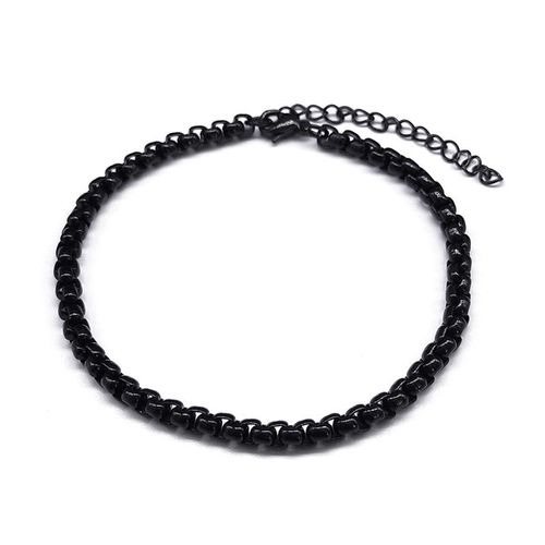 Bracelet En Acier Inoxydable Pour Hommes, Chaîne À Maillons, Punk, Lourd, Noir, Hip Hop, Grunge, Cadeaux De Noël, Bijoux
