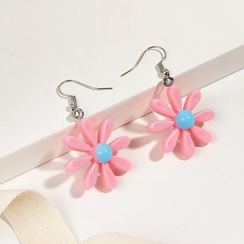 Boucles D'oreilles En Forme De Fleur Pour Femmes, Tendance, Super Fée, Couleur Bonbon, Petite Marguerite, Accessoires De La Série Mori