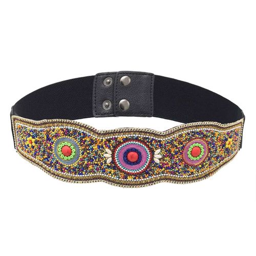2 Styles De Perles En Résine Faites À La Main, Chaîne De Taille Large, Style Bohème Ethnique Tibétain, Ceinture De Robe, Bijoux Pour Le Corps, Cadeau