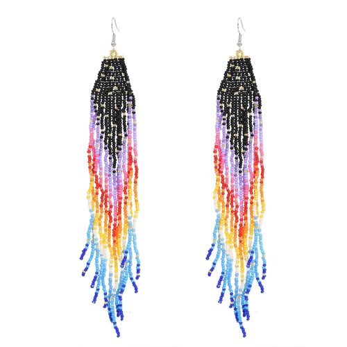 Ensemble De Perles Colorées En Résine, Collier Ras Du Cou, Boucles D'oreilles, Chaîne De Cheville, Bohème Ethnique Africain Tribal, Bijoux De Plage, Breloque D'été