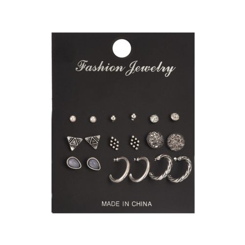 Bijoux Femme Boucle Oreille Femme Ensemble De Boucles D'oreilles Coréennes Pour Femmes, Bijoux À La Mode, En Forme De C?Ur, Piercing