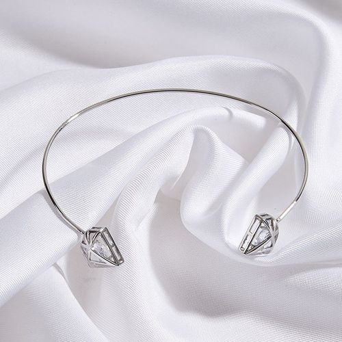 Bracelet Double Diamant En Alliage De Zinc Pour Femme, Bijou Classique, Tendance, Réglable, Cadeau