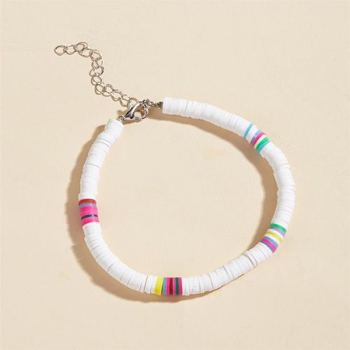 Bracelet De Cheville En Céramique Souple Pour Femmes, Bijoux À La Mode, Fait À La Main, Style Boho, Réglable