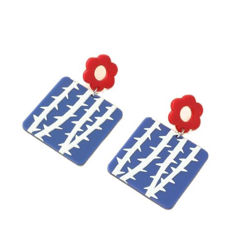 Boucle Oreille Femme Bijoux Femme Nouveau Femme Géométrique Acrylique Mode Personnalité Résine Pendentif Boucles D'oreilles Bijoux De Mariage Pendientes Mujer Aros Mujer