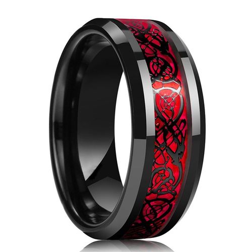 Bagues De Couple En Cristal Rouge Marquise Pour Hommes, Motif Dragon, Alliances, Bague D'amour Noire, Bijoux En Acier Inoxydable, Cadeau De Fête Des Mères, Nouveau