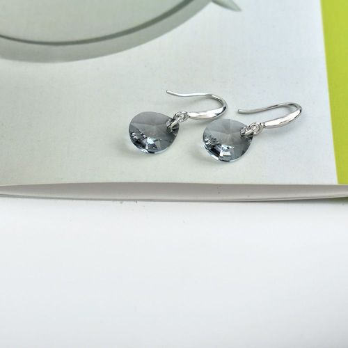 Boucles D'oreilles Pendantes Goutte D'eau En Cristal Simple Pour Femmes, Boucle D'oreille En Argent, Bijoux De Fête De Mariage, Cadeaux De Charme