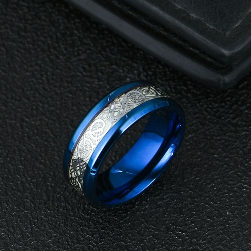 Bague Dragon Shoous En Acier Inoxydable Pour Hommes Et Femmes, Brillant Dans Le Noir, Matiques De Couple, Fiançailles, Bijoux Lumineux, Accessoires, Vente En Gros