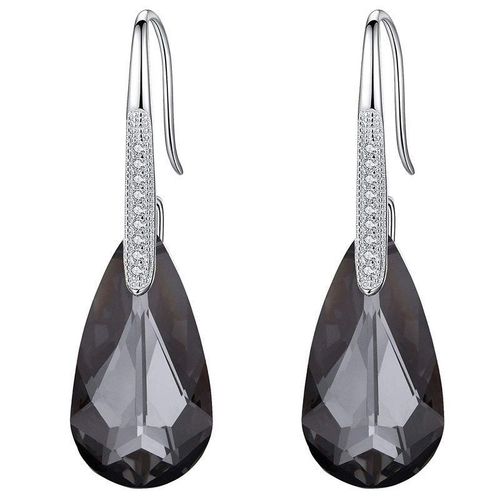 Boucles D'oreilles Pendantes À Crochet En Forme De Larme Pour Femme, Cristal D'aigue-Marine, Bijoux En Argent, Cadeau De Fête