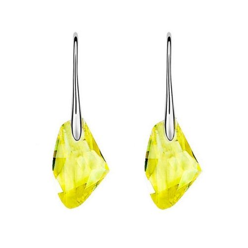 Boucles D'oreilles En Cristal Argenté Pour Femmes, Élégantes, Vintage, Goutte D'eau, Cadeau De Fête