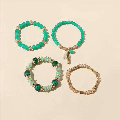 Bracelet Femme Bijoux Femme Bracelet Bracelet Multicouches Perlé Ethnique Bohémien Pour Femmes, Bijoux À Pampilles Extensibles, À La Mode