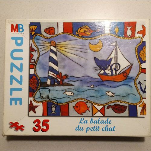 Puzzle 35 Pièces Mb - La Balade Du Petit Chat