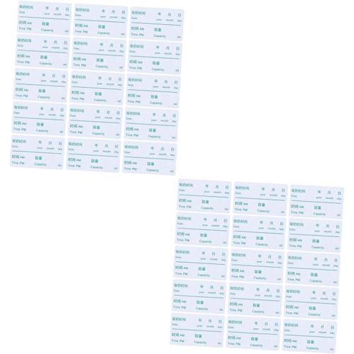 Blancx2pcs 200 Pièces Date Du Lait Maternel Stickers Autocollant De Date De Biberons Biberon Autocollants Etiquettes Blanche De Bébé Se Soucier Papier Autocollant Fournitures D'alimentation