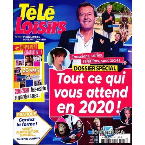 Tele Loisirs N°1767 : Les Nouveautes Tv 2020 - Supplement N°1 20 Ans De Tele