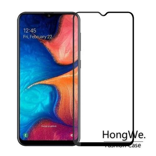 Hongwe.® Verre Trempe Samsung Galaxy A20e - Film Bord Noir Intégral Ecran Resistant