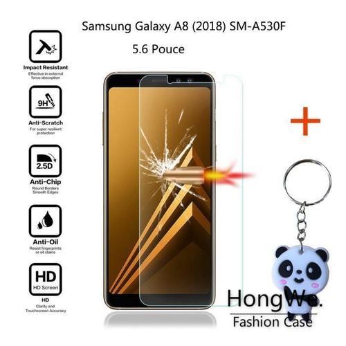 Hongwe.® Verre Trempé Samsung Galaxy A8 (2018) A530f Protection Écran Hd Transparent Film Protecteur D'écran (1 Pack)