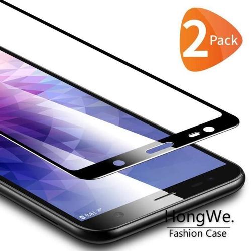 Hongwe.® Verre Trempé Samsung Galaxy J6 Plus, 3d Couverture Complète Transparent Film Protection Écran Pour Galaxy J6 Plus, [2 Pièces]