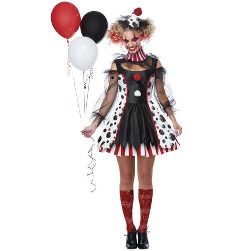 Déguisement Clown Psycho Robe Femme - Taille: Xs (36/38)