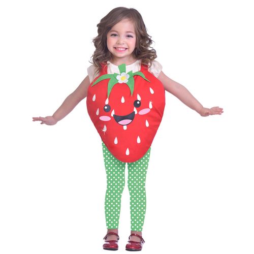 Déguisement Mignone Petite Fraise Fille - Taille: 3 - 5 Ans (104 Cm)