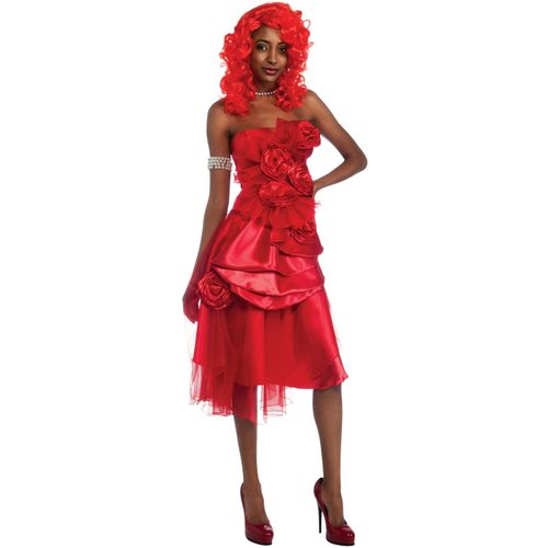 Déguisement Rihanna Femme Rouge - Taille: Small