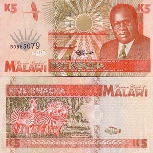 Billet Malawi 5 Kwacha