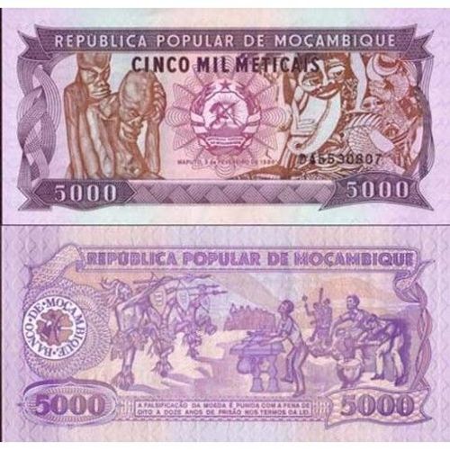 Billet Mozambique 5000 Meticais