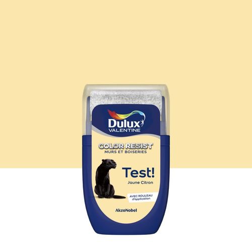 Testeur Peinture DULUX VALENTINE Color Resist Jaune Citron 0,03L