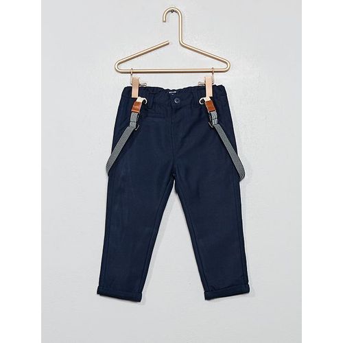 Pantalon En Toile À Bretelles (Kiabi)