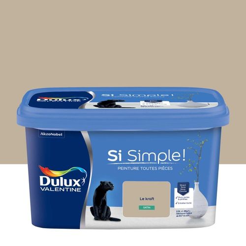 Peinture Toutes Pièces DULUX VALENTINE Si Simple ! Satin Le Kraft 2,5L