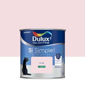 Peinture Toutes Pièces DULUX VALENTINE Si Simple ! Satin Le Rose 0,5L