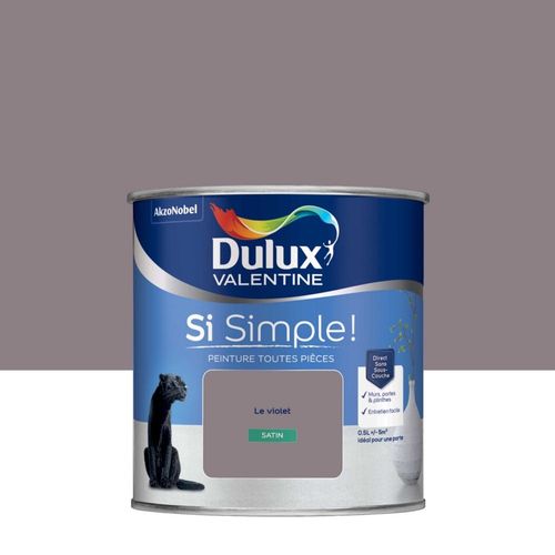 Peinture Toutes Pièces DULUX VALENTINE Si Simple ! Satin Le Violet 0,5L
