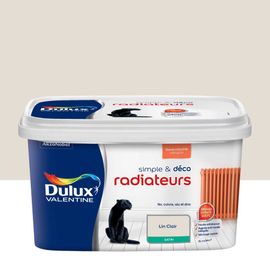 Peinture De Rénovation DULUX VALENTINE Simple & Déco Radiateurs Satin Lin Clair 2L