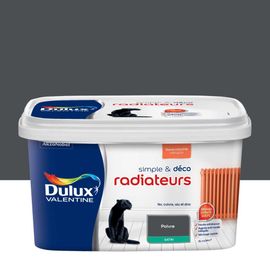 Peinture De Rénovation DULUX VALENTINE Simple & Déco Radiateurs Satin Poivre 2L
