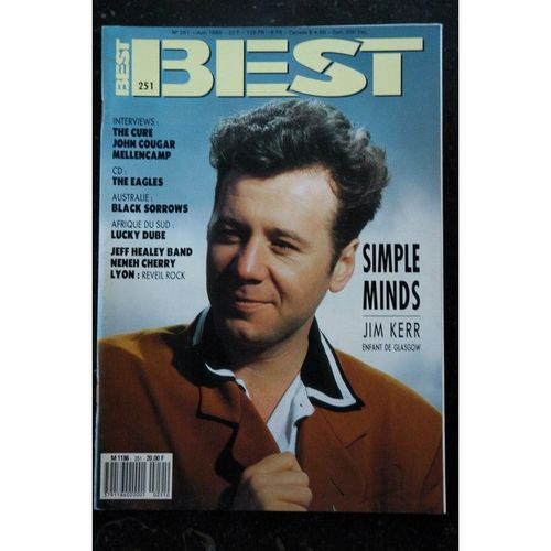 Best 251 Juin 1989 Simple Minds The Cure J Cougar Mellencamp The Eagles Black Sorrows Lucky Dube Neneh Cherry