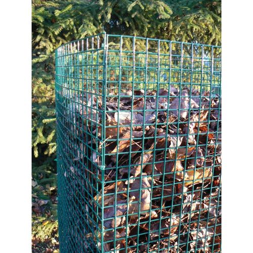 Grillage carré plastifié IDEAL GARDEN 12.7mm 1.5x5m vert