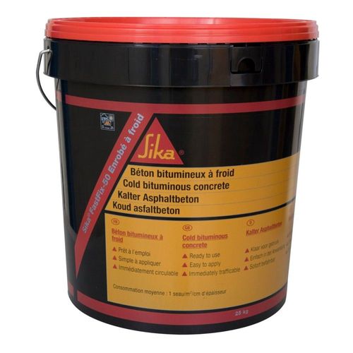 Béton Bitumeux Enrobé à Froid SIKA Fastfix 50 Bidon de 25kg