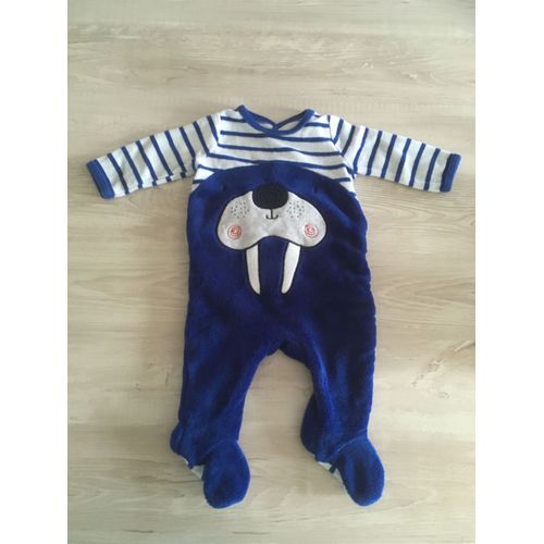 Pyjama Velours Bleu Du Pareil Au Même