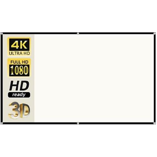 Projecteurs Portables écran Retrousser Toile Anti-lumière for projecteur 100 120 130 Pouces Bureau à Domicile Camping TV Projection Rideau (Color : B, Size : 72 inch)