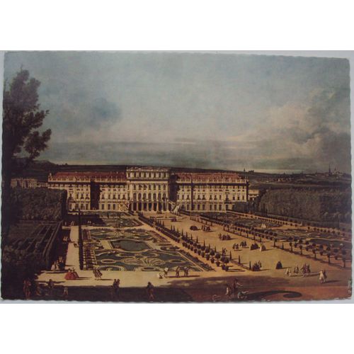 Autriche.. Vienne (Wien) Le Chateau De Shönbrunn Tableau De Bernado Belloto . Timbre Republik Osterrich . Union Postale Universelle 1874-1974.