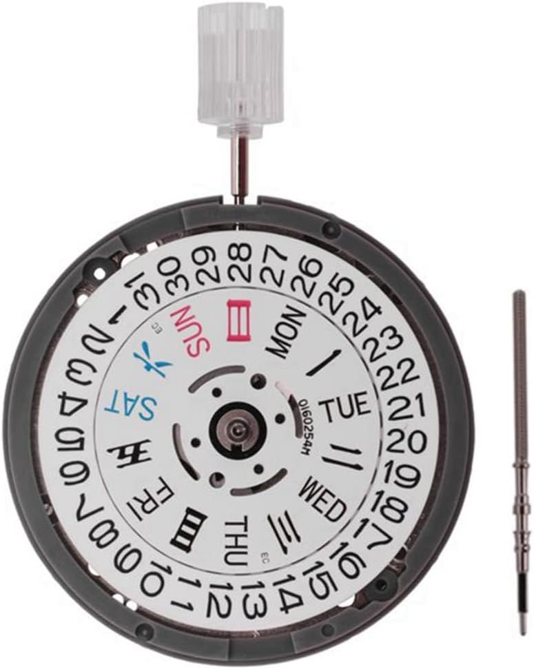 Nh36 Nh36a Mouvement À 3 Chiffres Calendrier Double Mouvement Mécanique Automatique Remplacement 4r36/7s36 Accessoires De Montre, Argenté