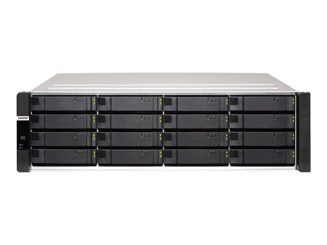 QNAP ES1686DC - Serveur NAS - 16 Baies - rack-montable - SAS 12Gb/s - RAID RAID 0, 1, 5, 6, 10, JBOD, disque de réserve 5, 6 disques de secours, disque de réserve 10, disque de réserve 1 - RAM 64...