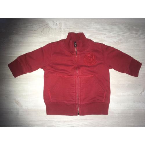 Veste Rouge Zippée Diesel