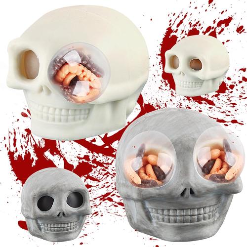 Lot De 2 Balles Anti-Stress Pour Halloween - Décoration D'halloween - Jouet Pour Soulager Le Stress, Se Concentrer, Se Décompresser, Soulager L'anxiété