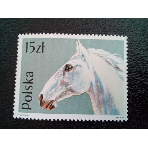 Timbre Pologne Yt 2997 Lippizan (Equus Ferus Caballus) 1989 ( 20104 )