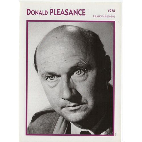 Fiche Portrait De Star Donald Pleasance