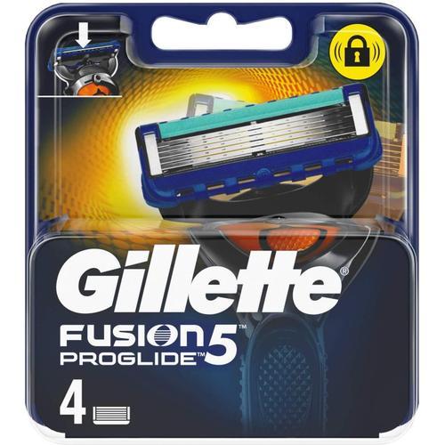 Gillette Fusion Proglyde 5 - Pack De 4 Lames - Recharges Pour Rasage Optimal, Sans Irritations - Soin Et Beauté Du Visage 