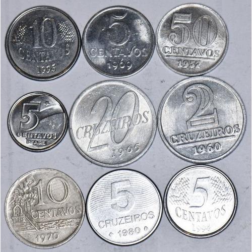 Brésil - 9 Monnaies - 1952-1989 - V312