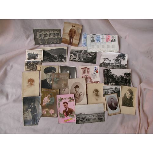 Ww1/Ww2 Lot De 24 Cartes Postales Et Photos Et Postwar