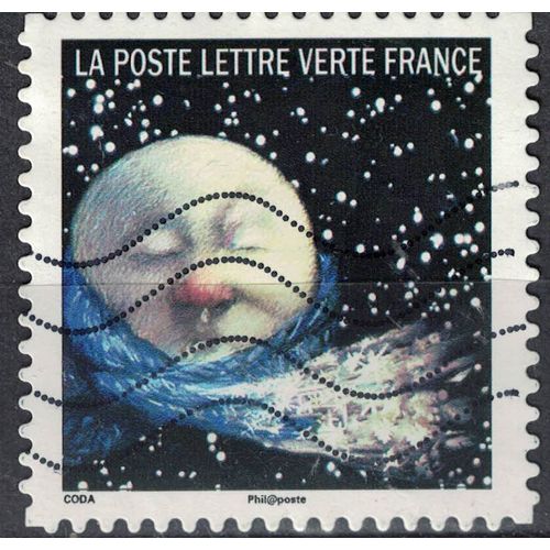France 2016 Oblitéré Used Correspondances Planétaires Deuxième Timbre Y&t 1325